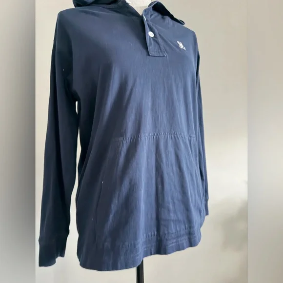 Psycho Bunny Dark Blue Hooded Shirt - Picture 3 of 8